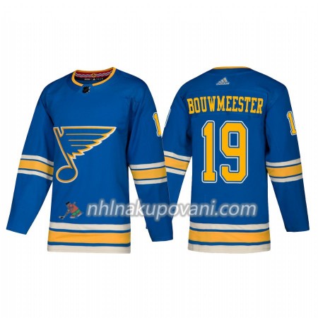 St. Louis Blues Dresy Jay Bouwmeester 19 Alternate 2018-2019 Adidas Authentic - Pánské
